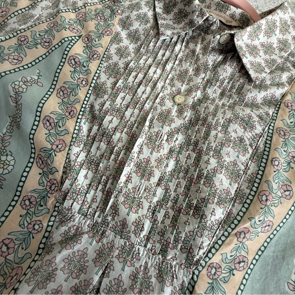 Soft Surroundings Tabitha by Pastel Paisley Floral Tunic Blouse Size M - Picture 5 of 10